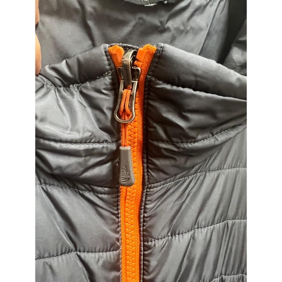 The North Face Mens ThermoBall Eco Jacket, Size XL Dark Grey Orange Quilted - Picture 11 of 15